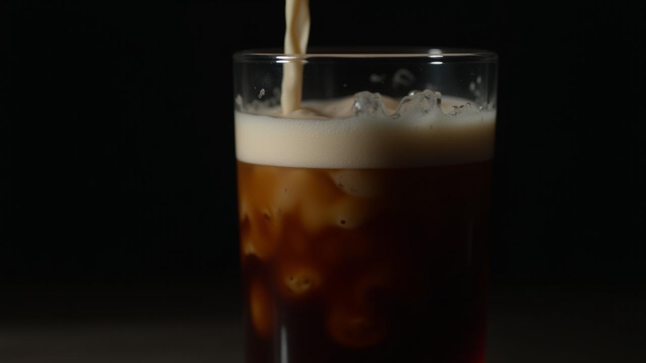 Cascada de Nitro Cold Brew siendo vertido