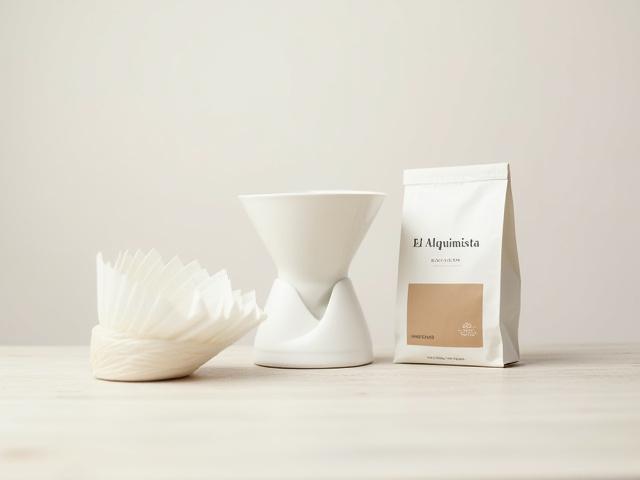 Kit 'El Alquimista' con un V60, filtros y una bolsa de café de origen único